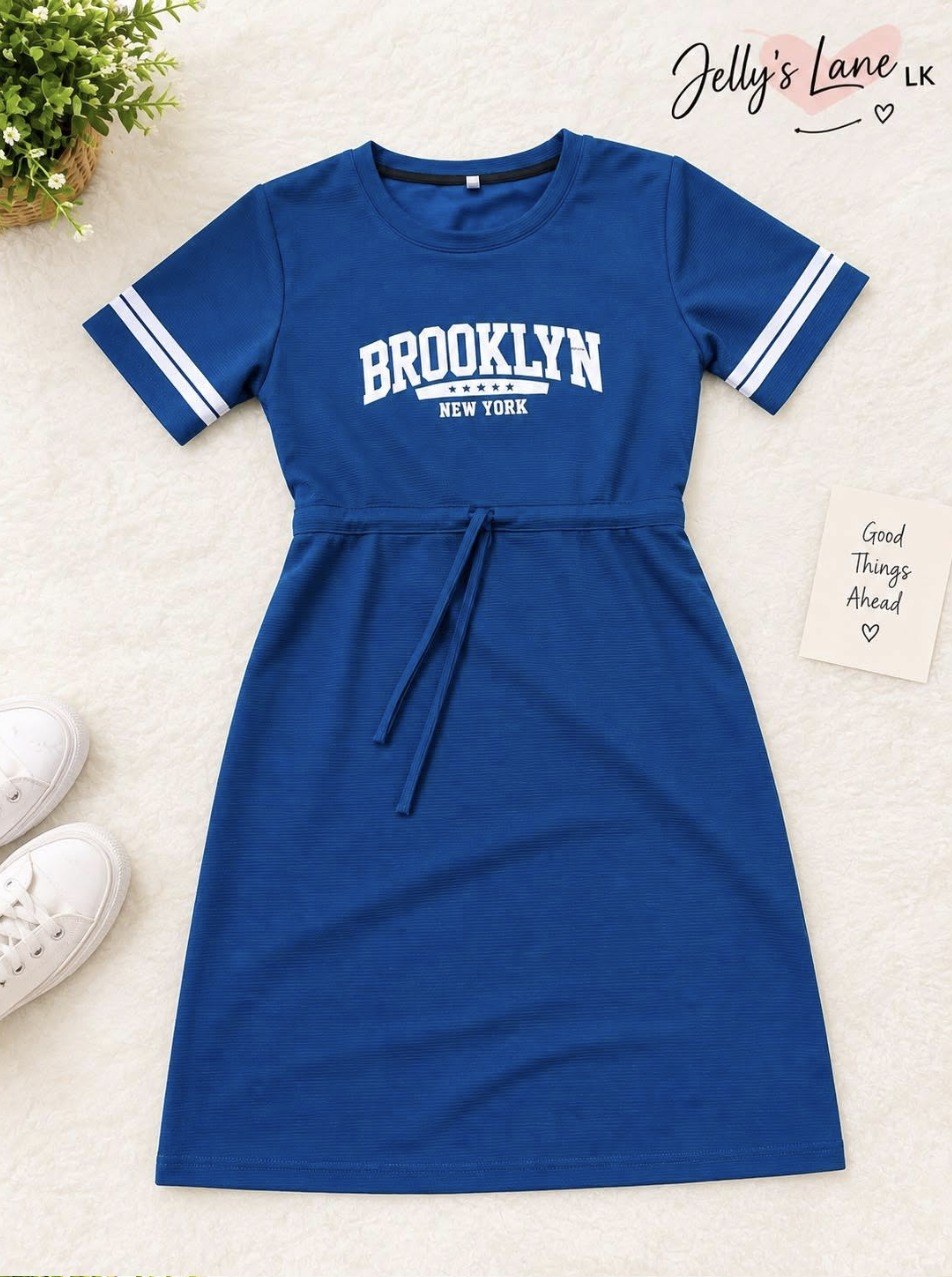Brooklyn Popcorn T-Shirt Dress